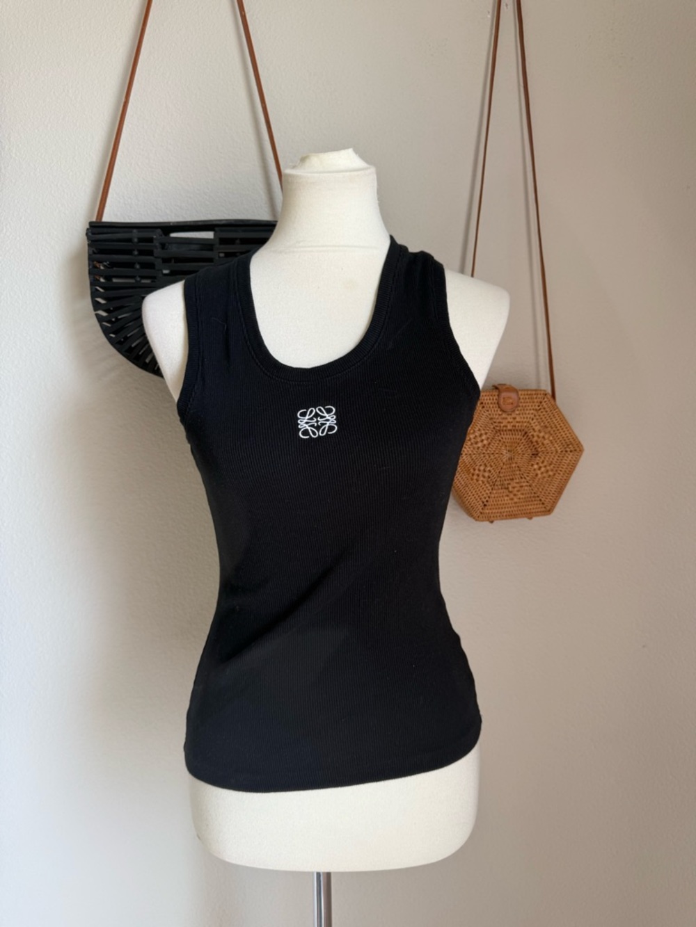 Loewe Black Knit Tank Top